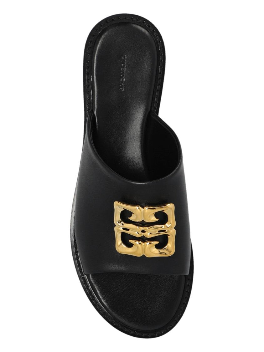 Givenchy Flat Sandals With Gold-Tone Hardware