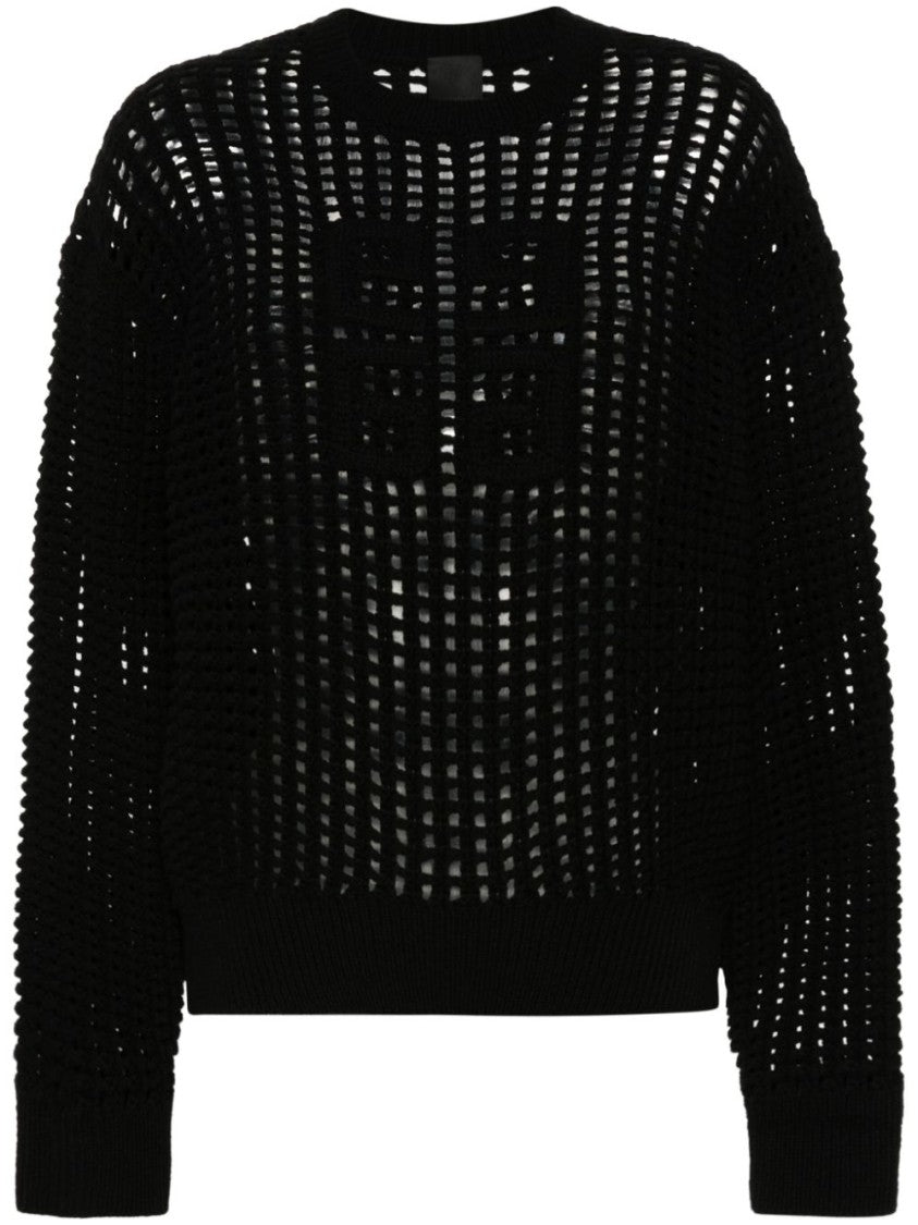 Givenchy 4G-Motif Fine Knit Sweater With Ribbed Trims