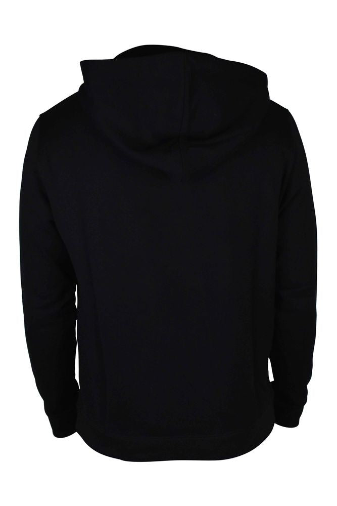 Saint Laurent Hooded Black Sweatshirt With Drawstring And Logo