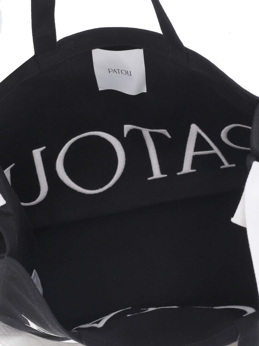 Patou Large Logo Tote Bag – Black