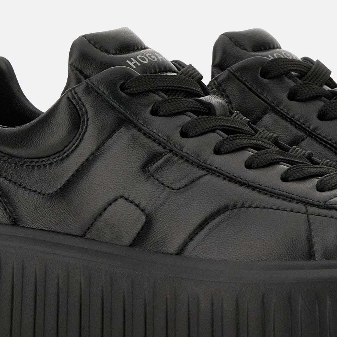 Hogan H-Stripes H Sneakers With Elevated Platform Sole