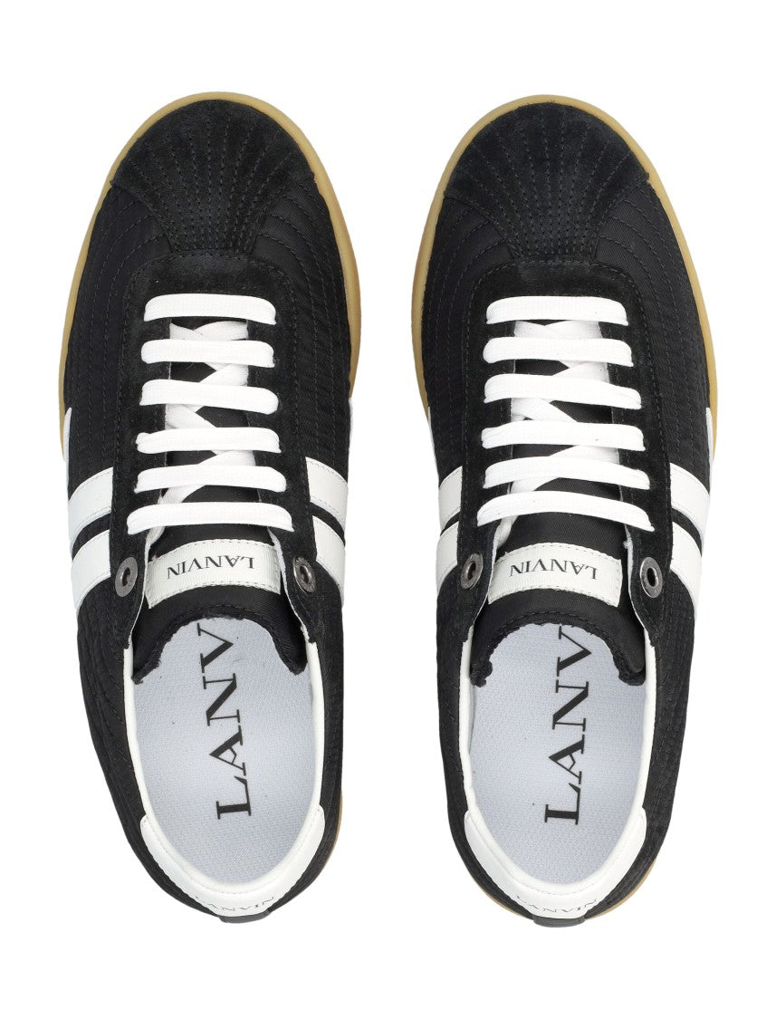 Lanvin Black Nylon Glen Low-Top Sneakers