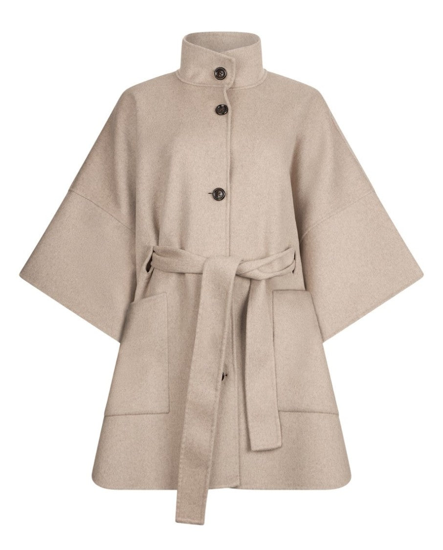 Liu Jo Wool Blend Coat With High Collar