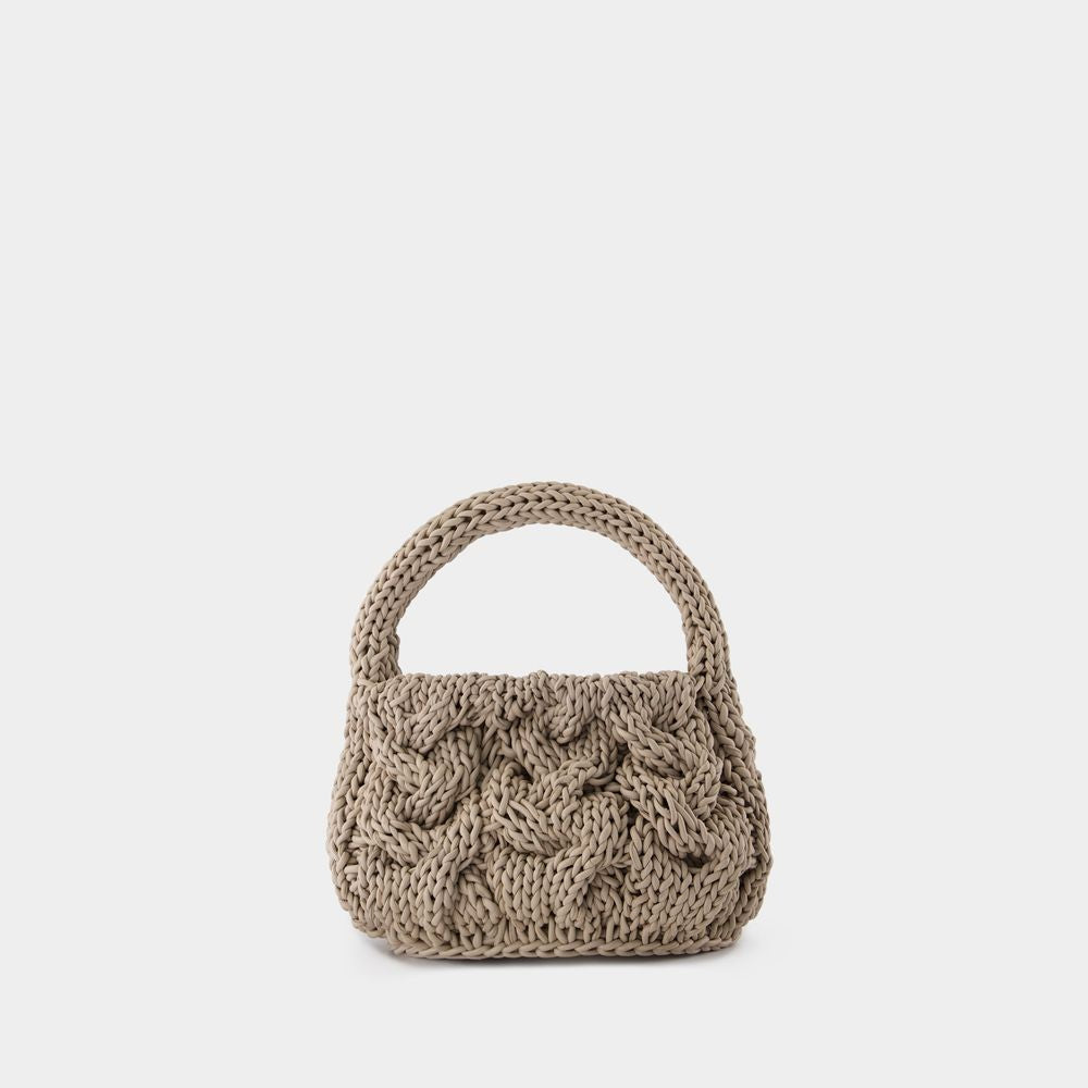 J. W. Anderson Small Cable Knit Crossbody - Leather - Grey