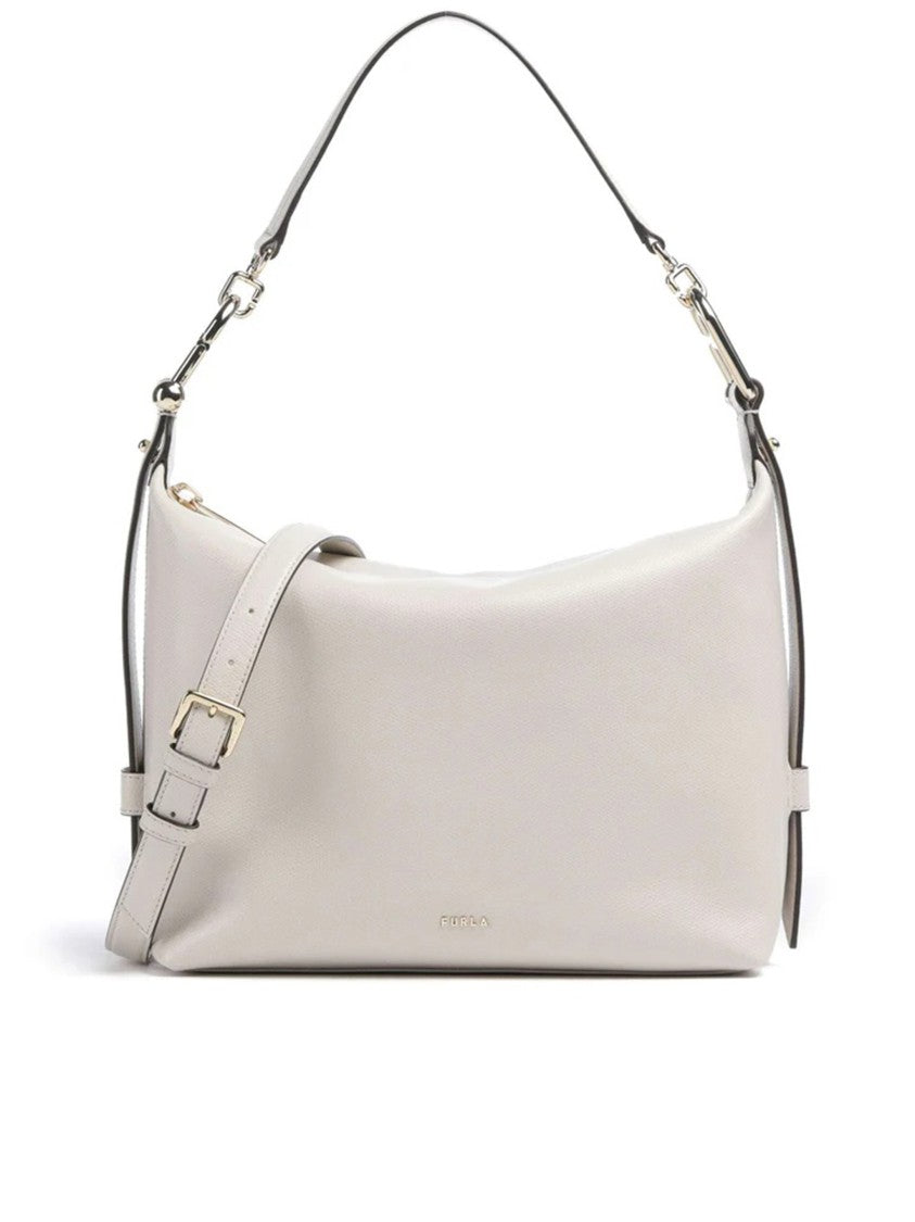 Furla Tonie M Hobo Minimalist Leather Handbag