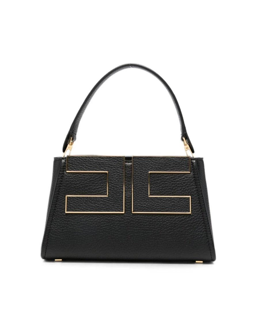 Elisabetta Franchi Structured Handbag With Textured Leather Finish