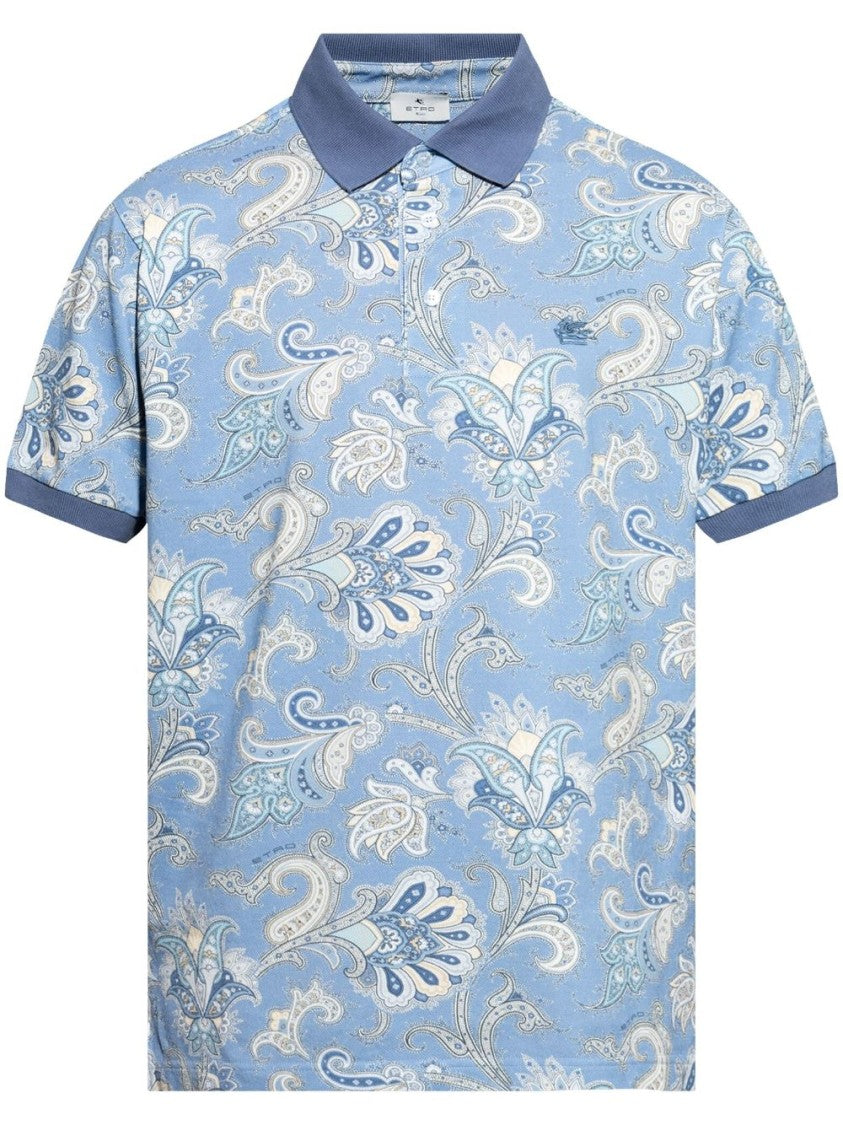 Etro Sky Blue Polo Shirt