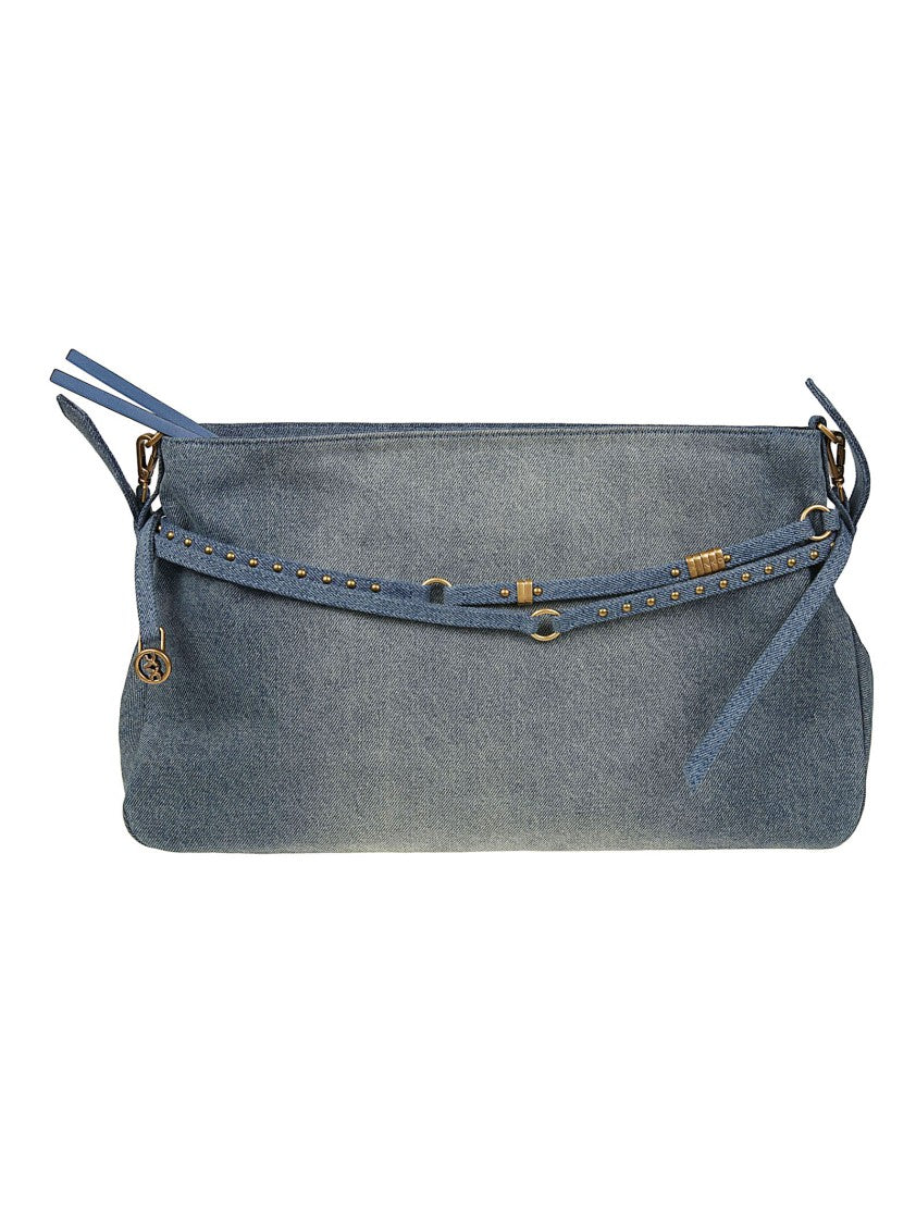 Pinko Big Belt Denim Cotton Belt Bag