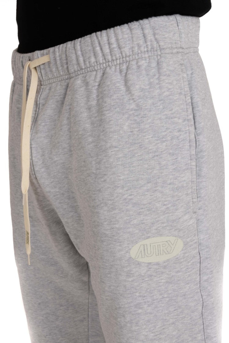 Autry Comfort-Fit Cotton Sweatpants With Drawstring Waist And Logo