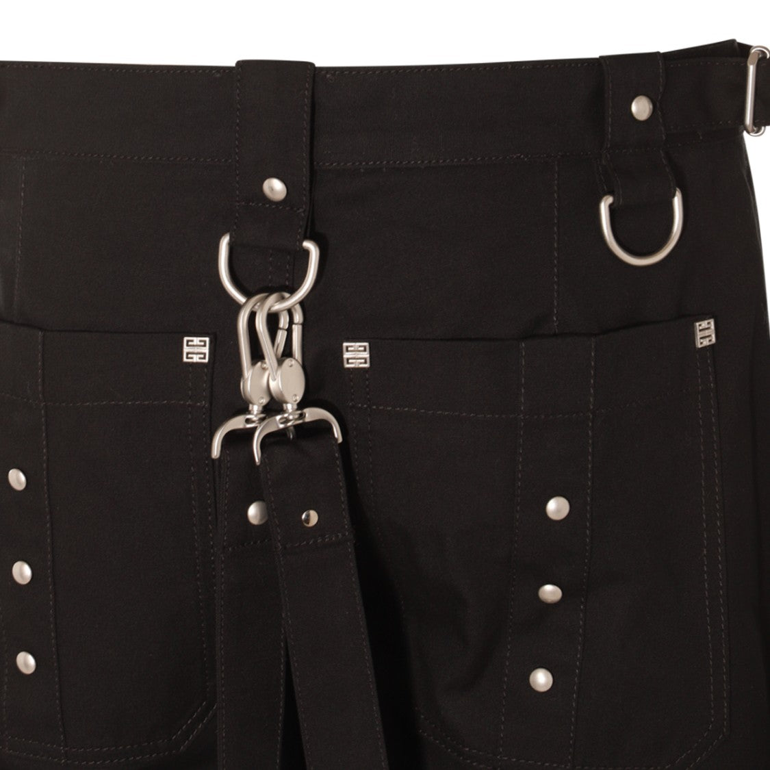 Givenchy Straight-Leg Trousers With Adjustable Straps And Silver-Tone Hardware