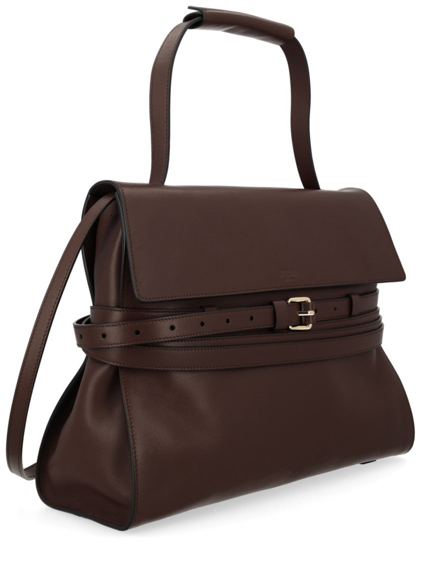 Moschino Tie Me Medium Fold-Over Handbag