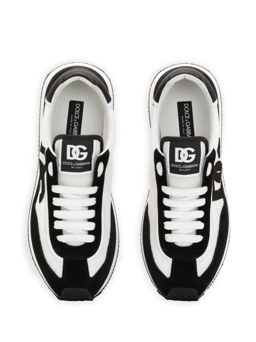 Dolce & Gabbana Soft Suede Sneakers With Bold Logo