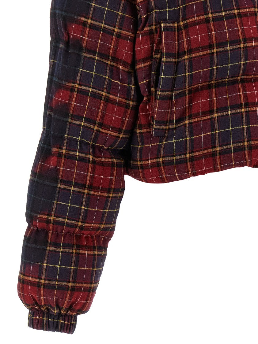 Off-White Check Flan Arrow Spray' Down Jacket