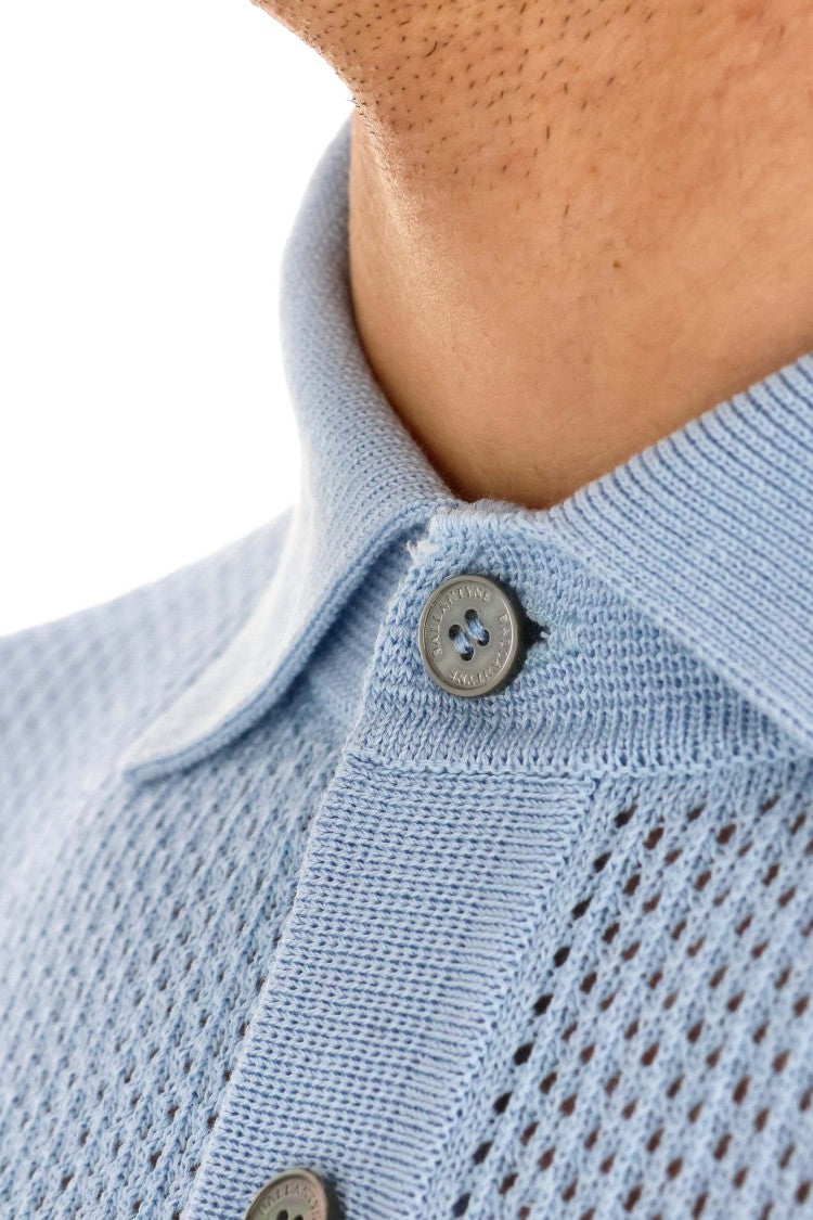Ballantyne Perforated Cotton Polo