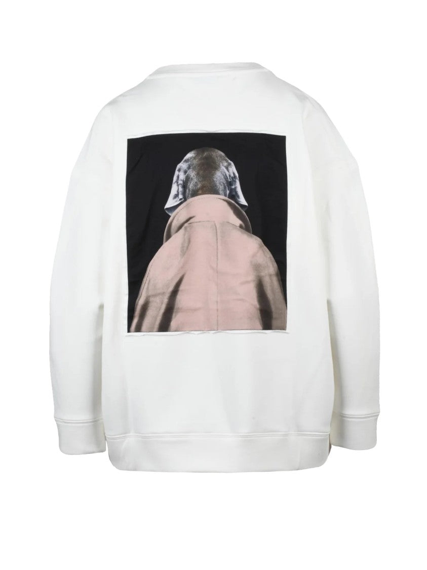 Max Mara Crewneck Sweatshirt With Graphic Dog Print