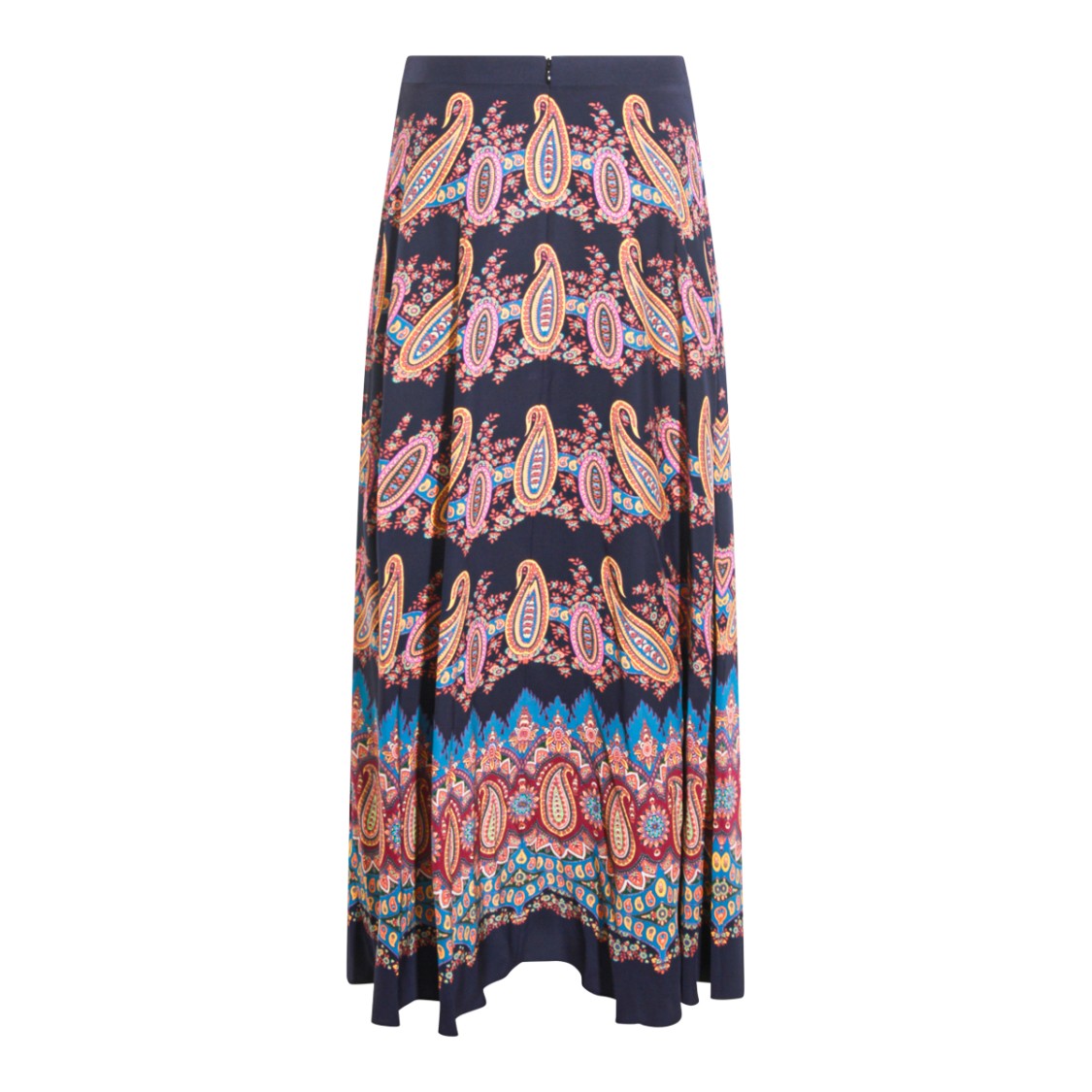 Etro Multicolor Silk Skirt