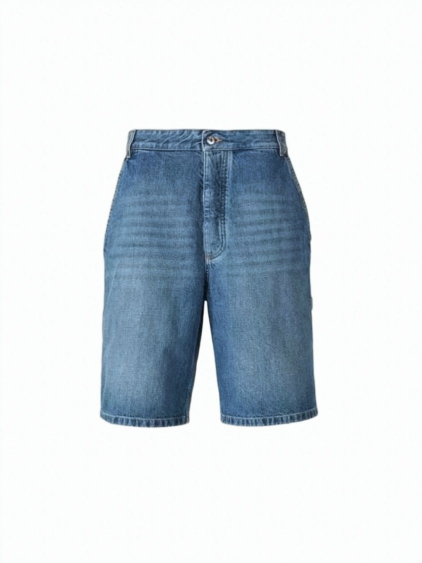 Bottega Veneta Denim Shorts With Subtle Fading