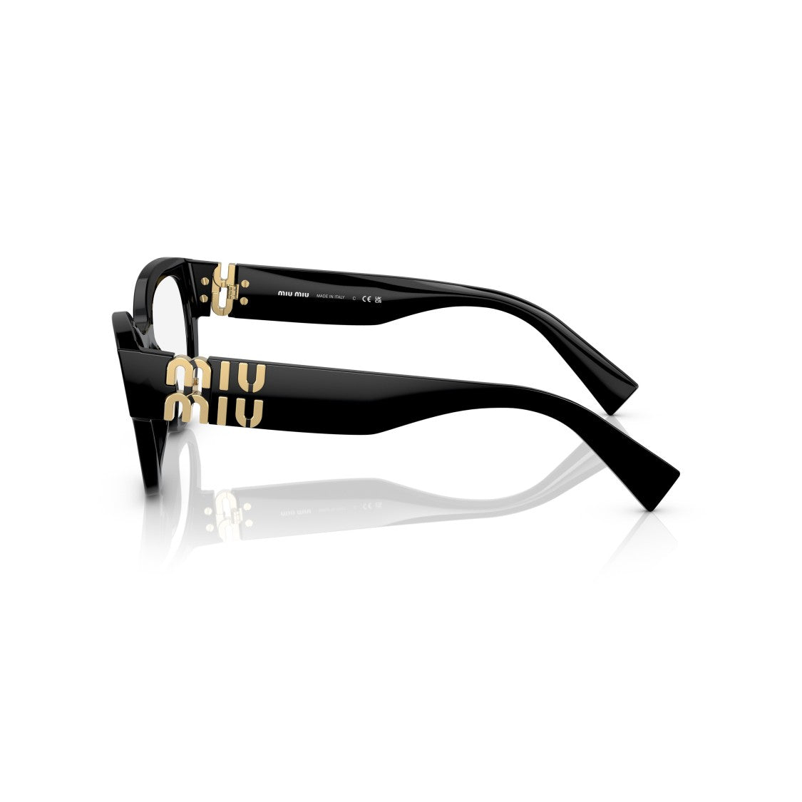 Miu Miu 0Mu 01Vv Cat-Eye Sunglasses With Gold-Tone Logo Detail