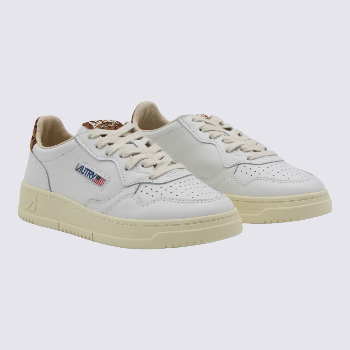 Autry Low-Top Sneakers With Leopard Print Accents