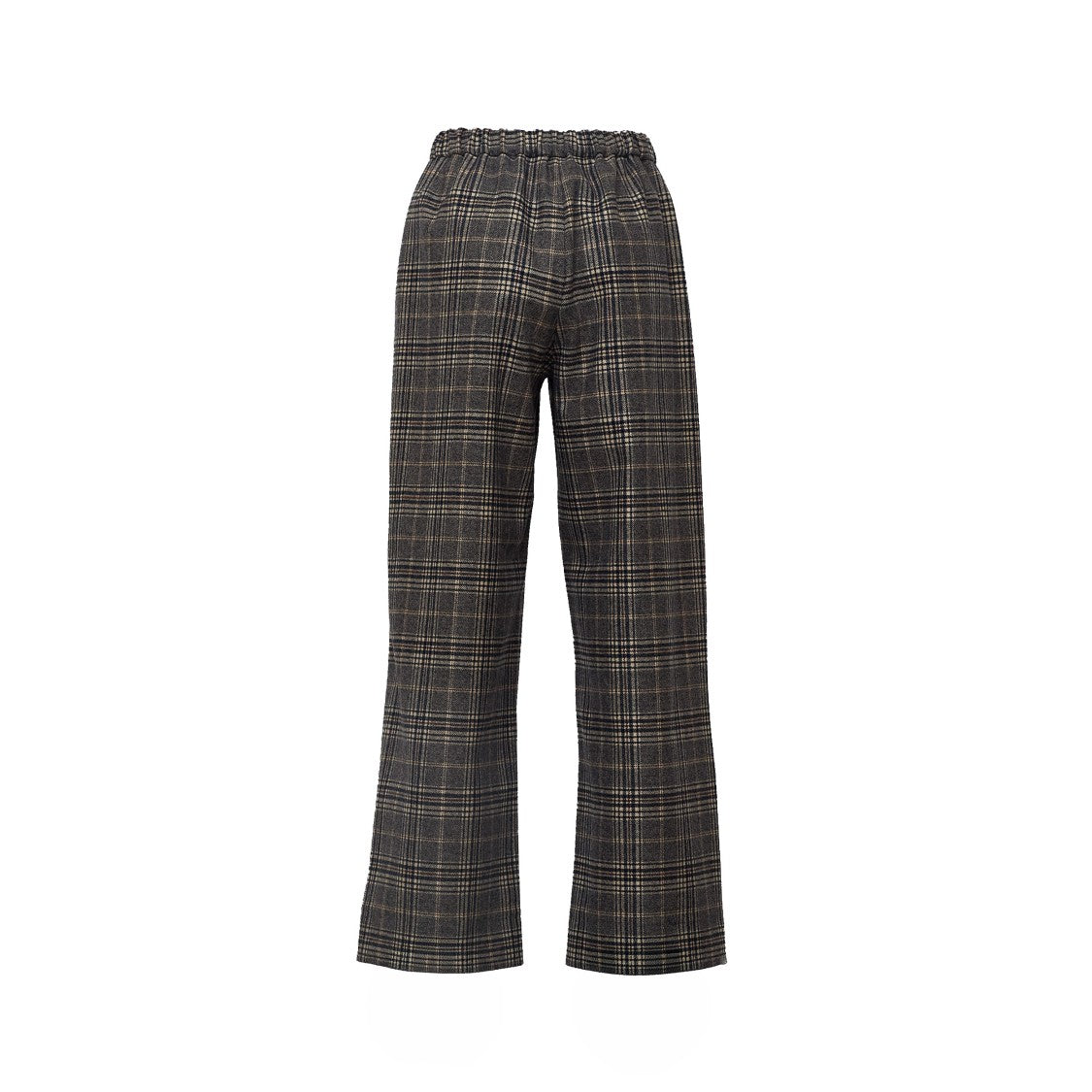 Max Mara Vischio Soft Check Wool Flannel Sweatpants