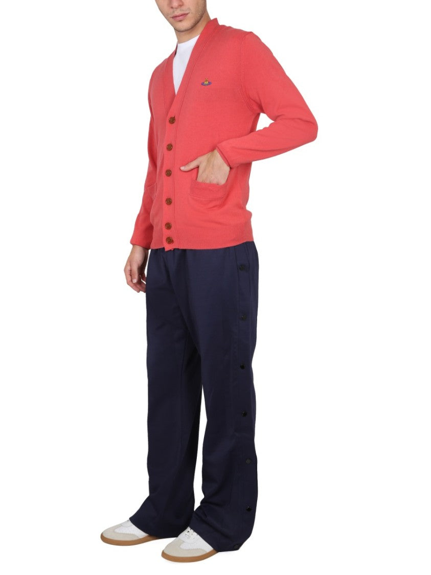 Vivienne Westwood Cardigan With Elegant Orb Embroidery