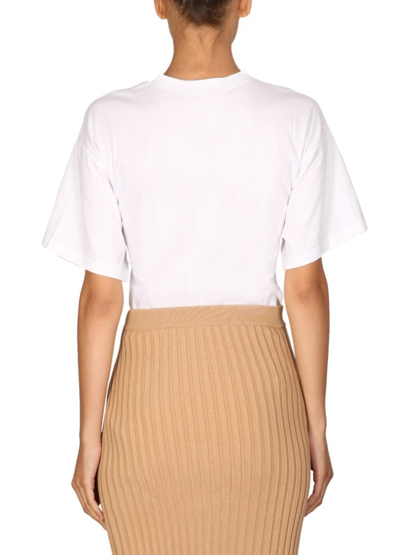 Stella Mccartney Twisted Front Design T-Shirt