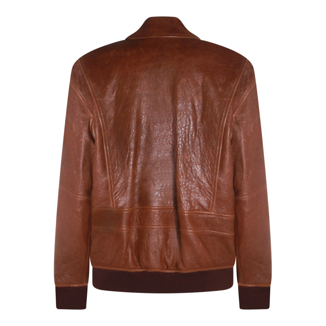Saint Laurent Brown Leather Jacket