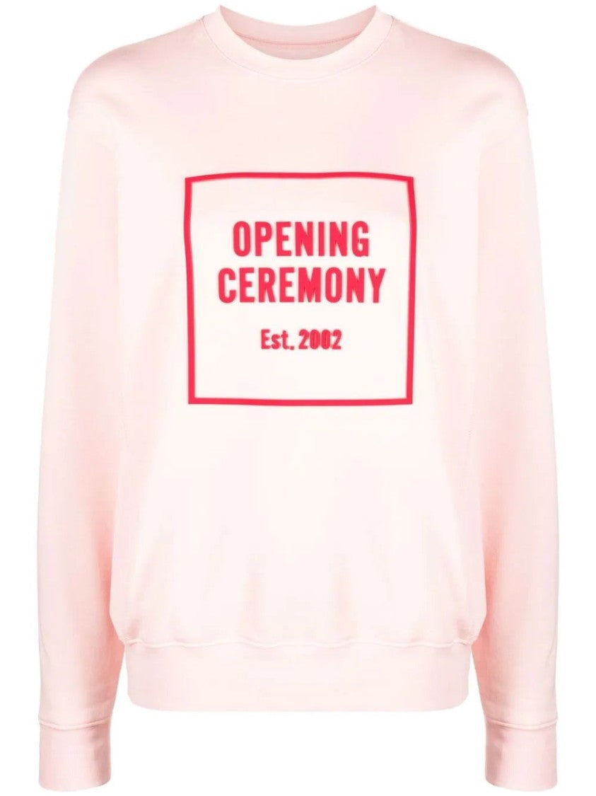 Opening Ceremony Relaxed Fit Graphic Sweatshirt With Ribbed Details
