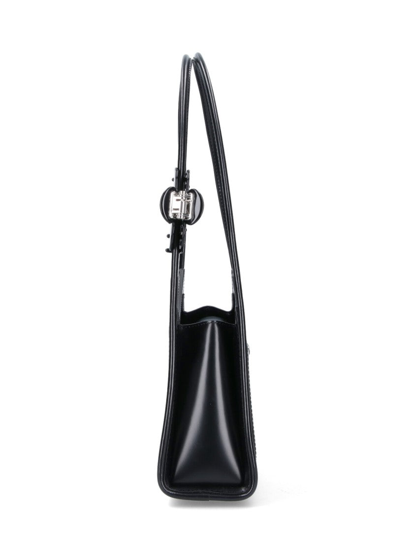 Marc Jacobs Black The Claw Clip Leather Bag