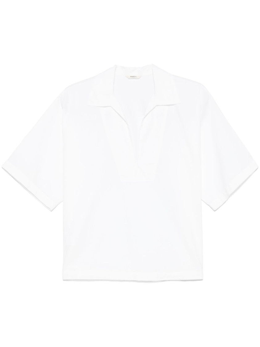 Barena Cropped White Top