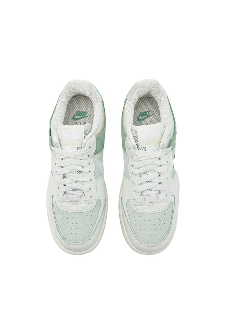 Nike Layered White Sneaker With Pastel Green Accents