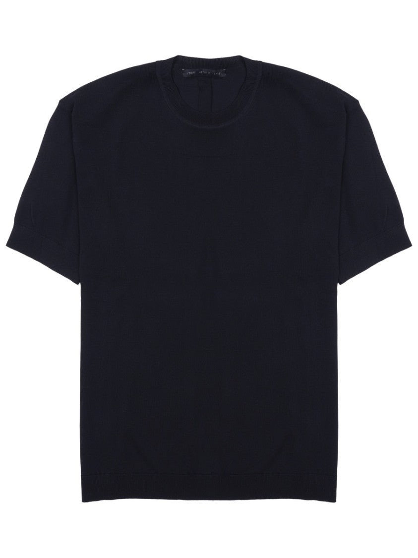 Low Brand Techno Minimalist Crew Neck Viscose-Blend T-Shirt