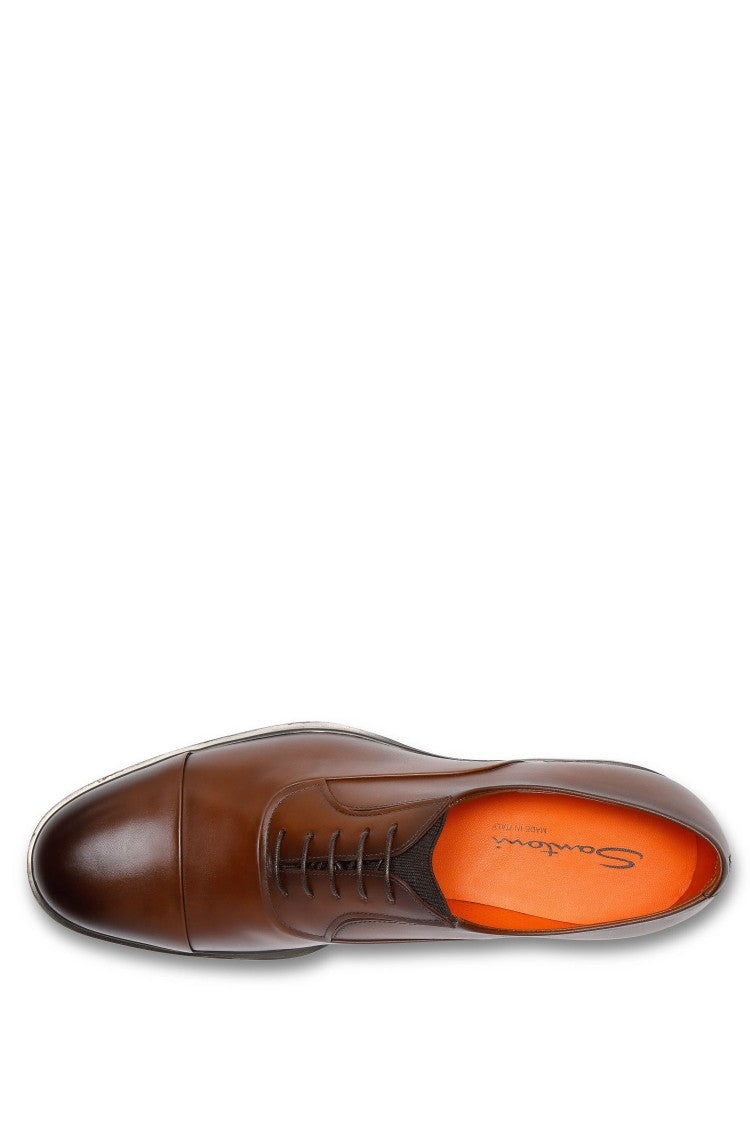 Santoni Easy Leather Lace-Up Shoes