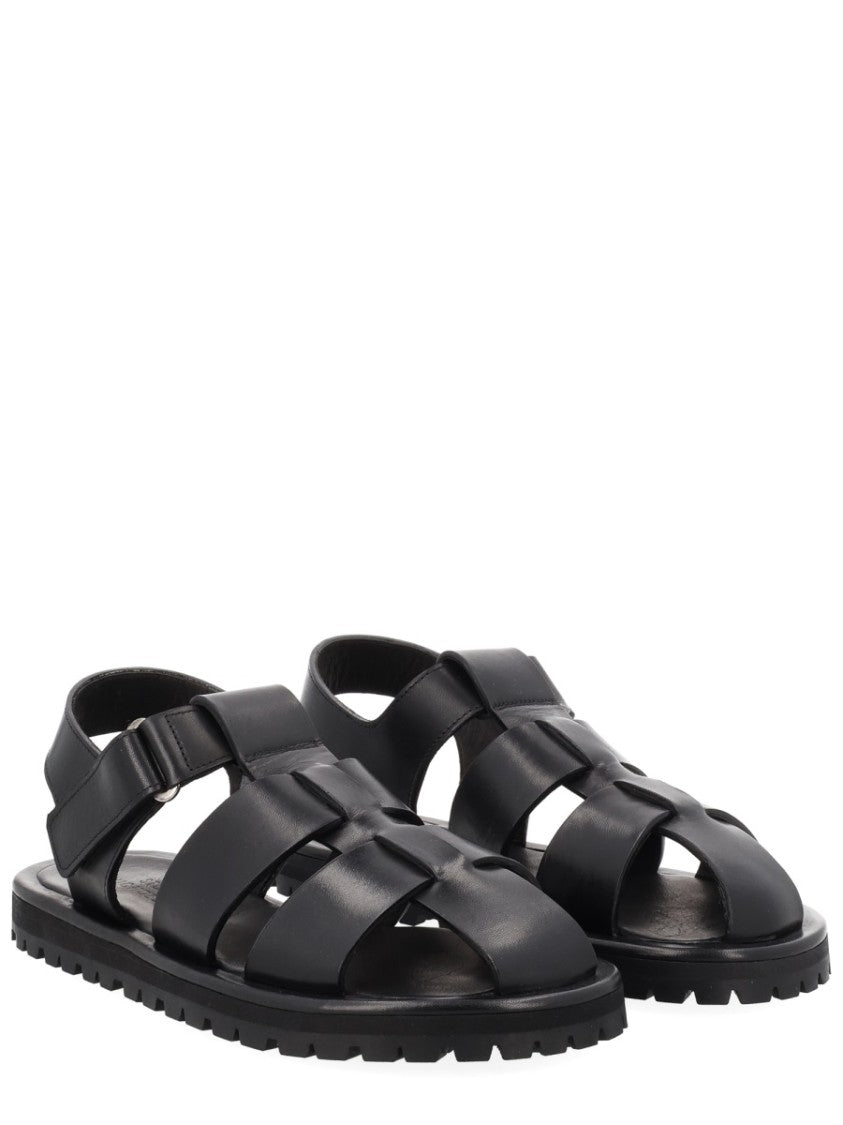Studio Nicholson Sandom Wide Straps Leather Sandals