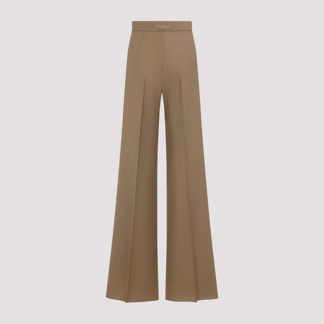 Max Mara High-Waisted Wide-Leg Trousers In Luxurious Virgin Wool