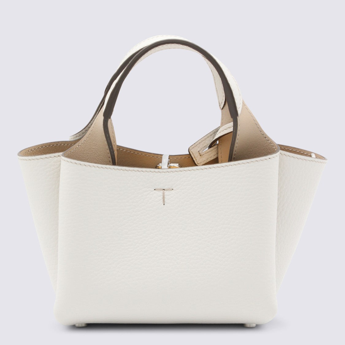 Tod's White Leather Top Handle Bag
