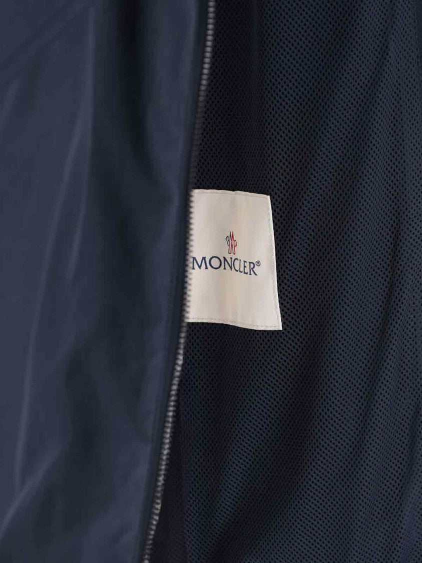 Moncler Genius Nigo Logo Zip Jacket, In Blue Nylon