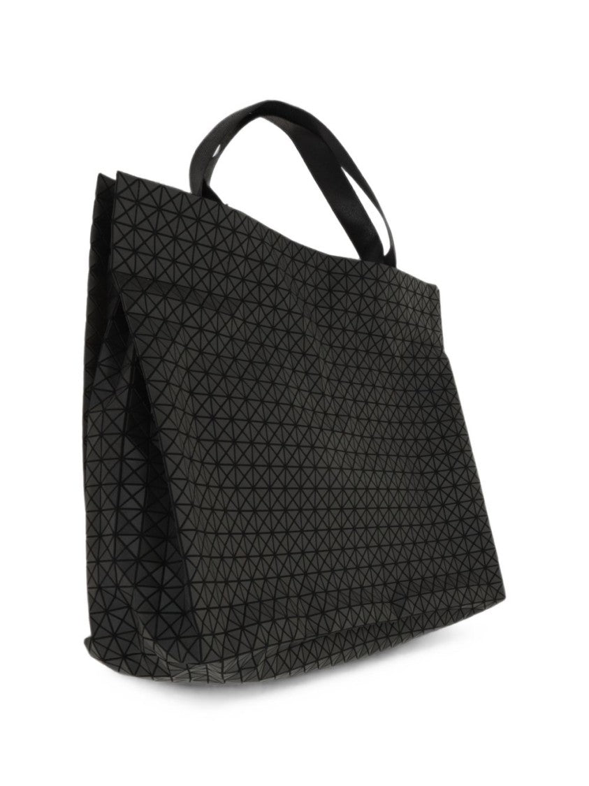 Bao Bao Issey Miyake Black Geometric Textured Rectangular Tote Bag