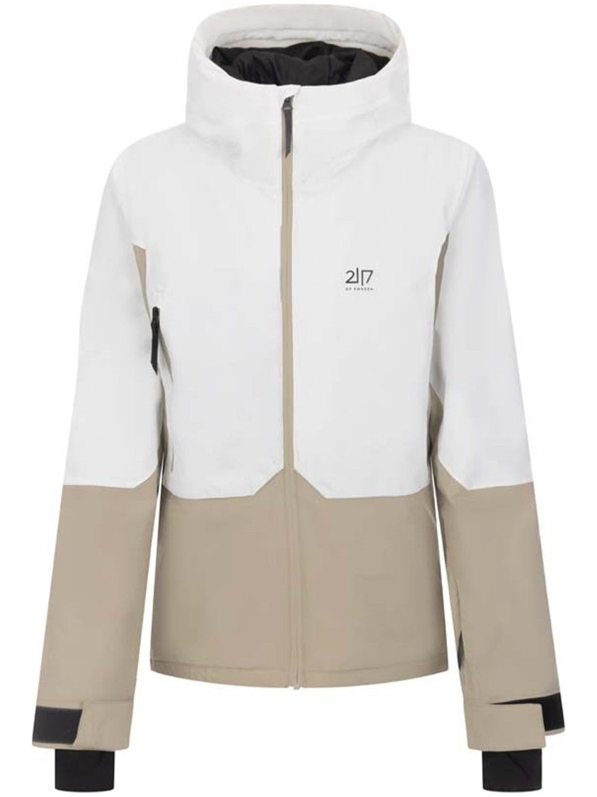 2117 Twentyone Seventeen White/Beige Soppero Two-Tone Ski Performance Jacket