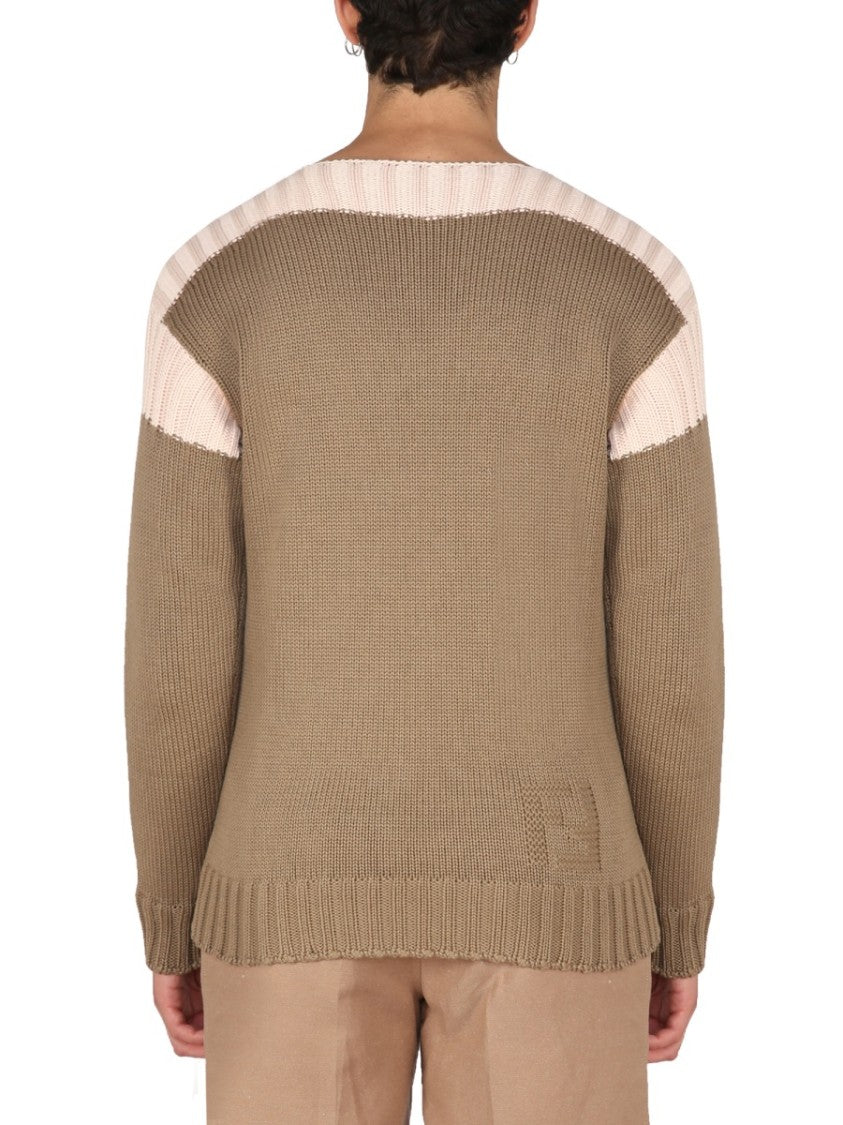 Fendi Cotton And Cashmere Sweater