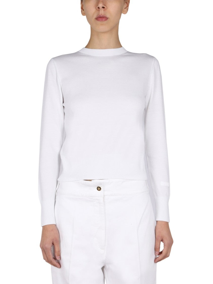 Patou Ribbed Jersey Top With Open Back