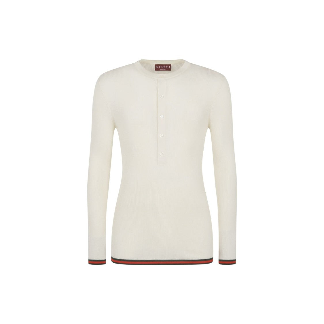 Gucci Ribbed-Knit Silk T-Shirt