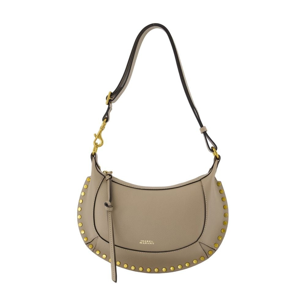 Isabel Marant Crescent-Shaped Calfskin Leather Shoulder Bag