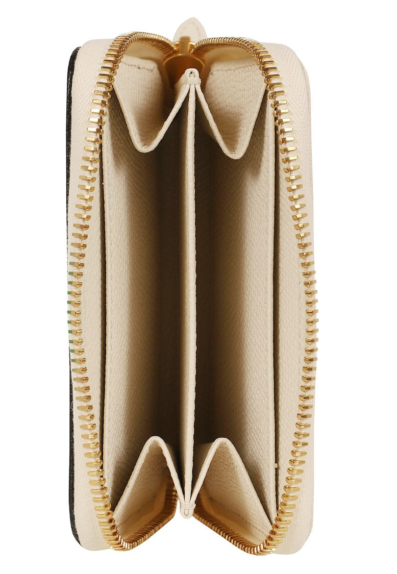 Valentino Garavani Veecolor Two-Tone Zip-Around Leather Wallet