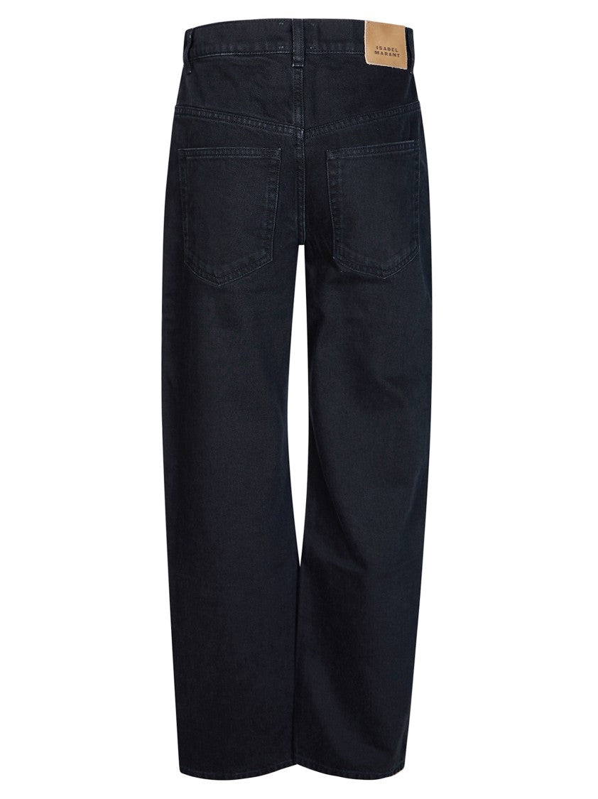 Isabel Marant Dromie-Gz High-Waist Wide-Leg Pants