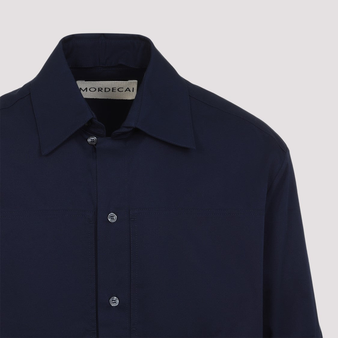 Mordecai Ink Blue Pocket Collar Shirt