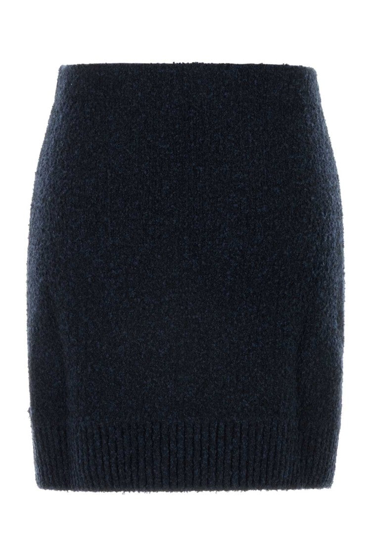 Bottega Veneta Midnight Blue Bouclé Mini Skirt