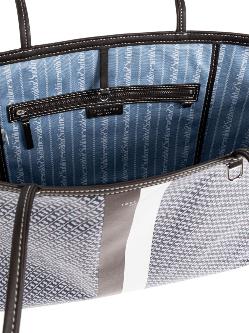 Tory Burch The Racer Logo Tote Bag