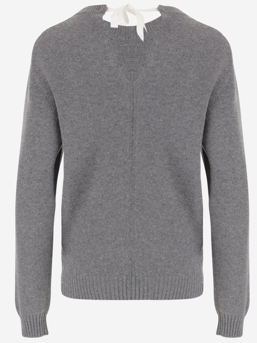 Carven V-Neck Cashmere Sweater