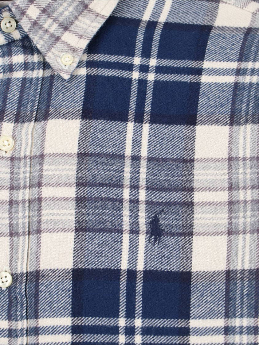 Polo Ralph Lauren Plaid Button-Down Shirt With Curved Hem